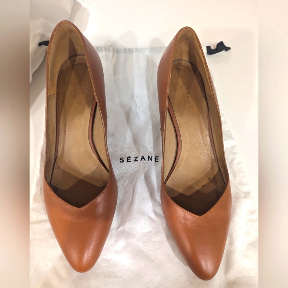 Sezane low Django size 9 2"heel
